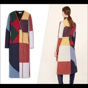 NWT Tory Burch Cheval Blanket Wool Coat Size4 $895